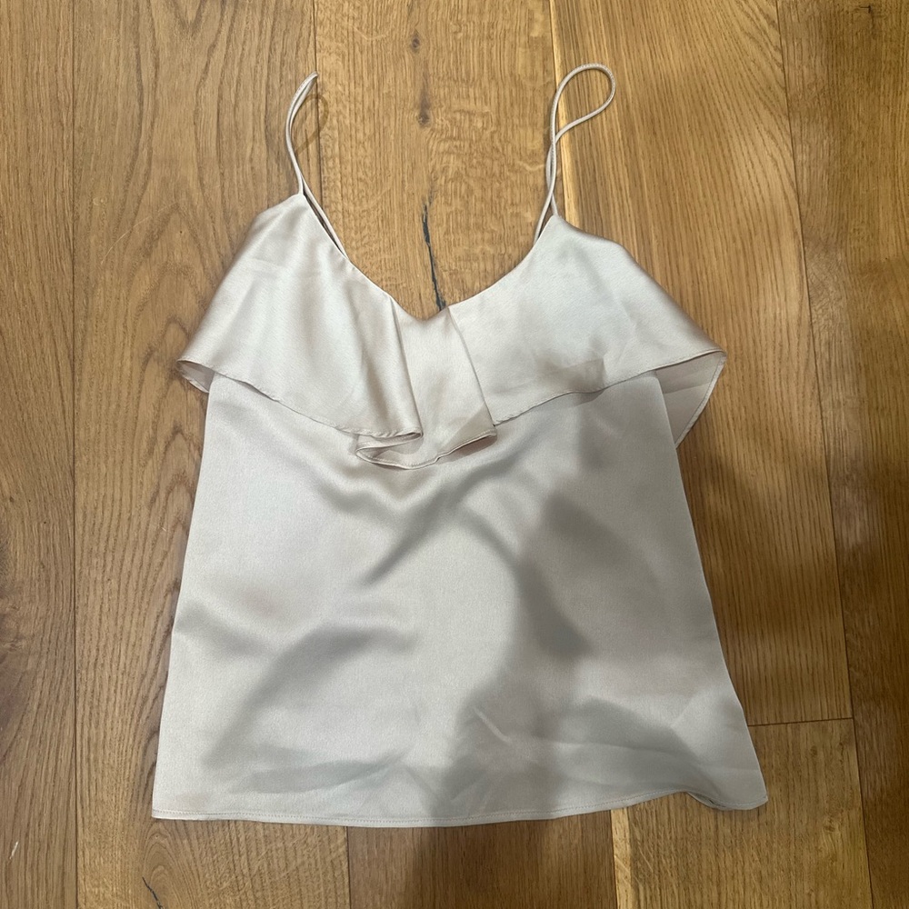 Anthropologie. Champagne top. Large. Like new.